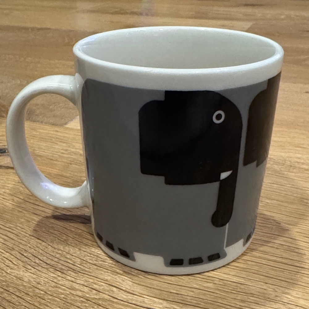Vintage Taylor & Ng Minimals Elephant Mug